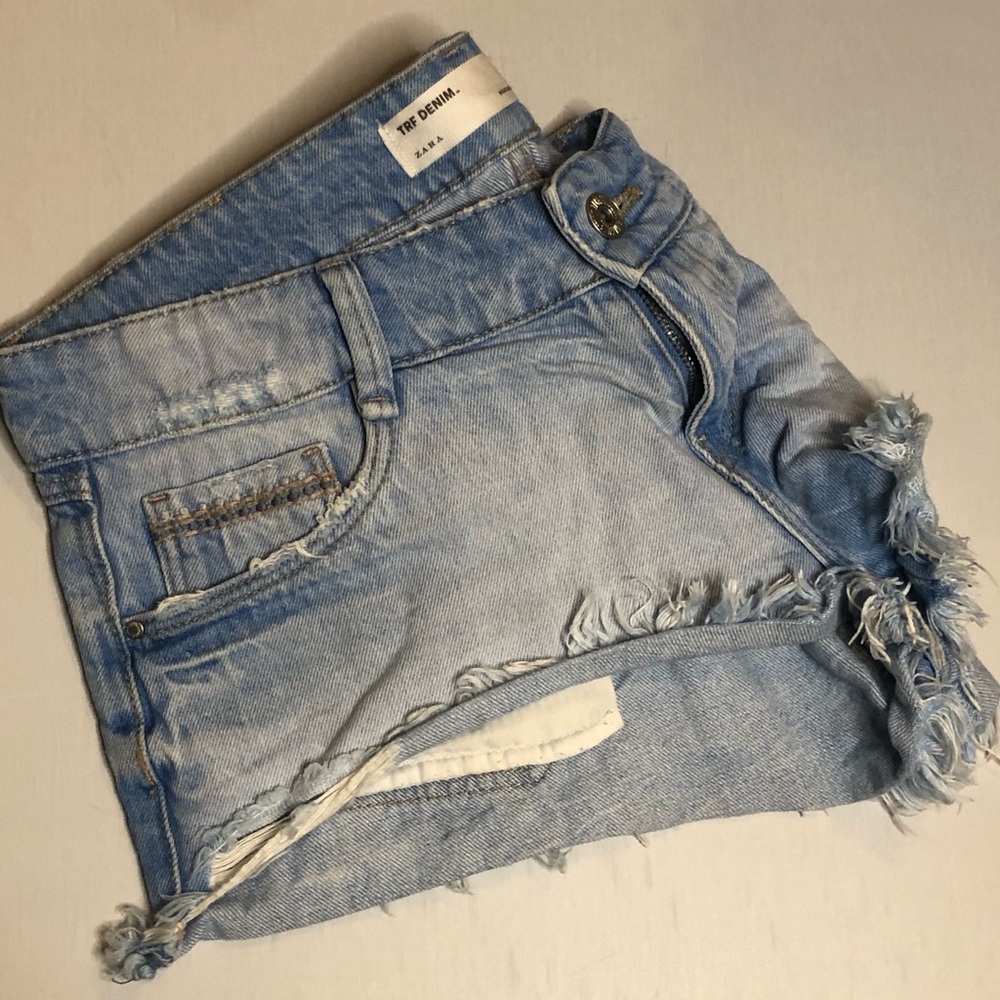 Zara TRF Denim Jean Shorts